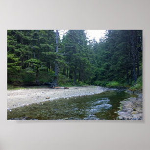 Cummins Creek at Neptune State Park, OR Poster