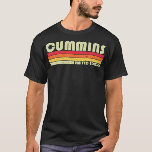 CUMMINS Surname Funny Retro Vintage 80s 90s Birthd T-Shirt