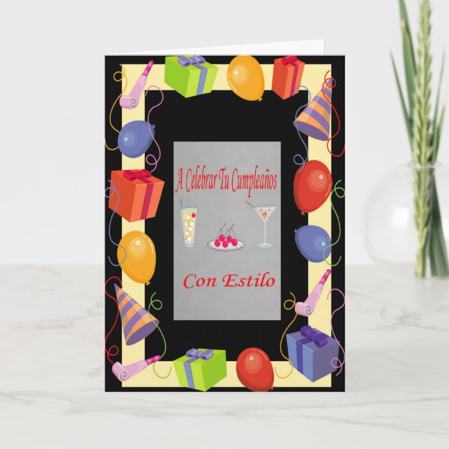 Cumpleaños con style card (Front)