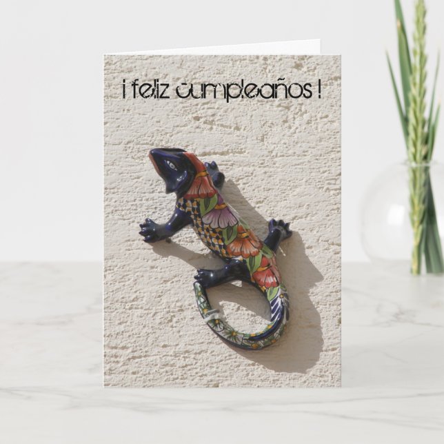 cumpleaños lizard card (Front)