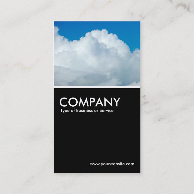 Cumulonimbus - Black Business Card (Front)