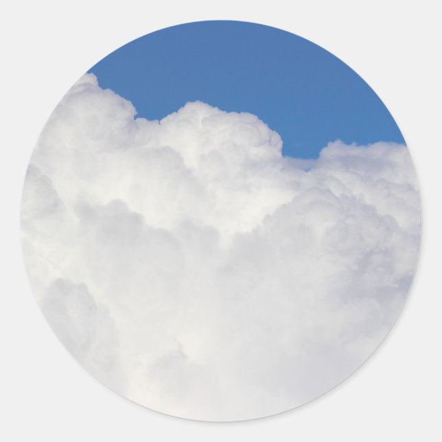 Cumulus Cloud II Classic Round Sticker (Front)