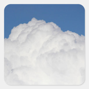 Cumulus Cloud Square Sticker