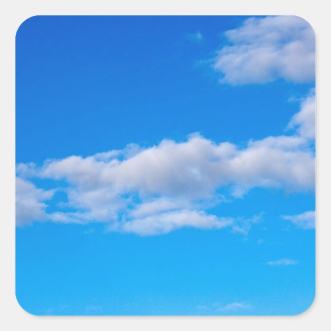 cumulus clouds over the western Antarctic Square Sticker (Front)