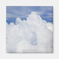 Cumulus clouds viewed from high angle.