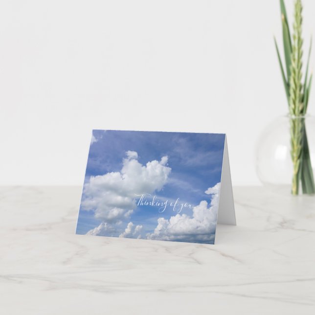 Cumulus Puffs Thinking Of You Card (Front)
