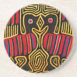 Cuna Indian Mola Duck Design Coaster