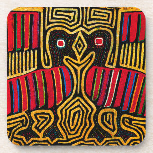 Cuna Indian Mola Duck Design Coaster