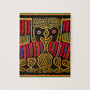 Cuna Indian Mola Duck Design Jigsaw Puzzle