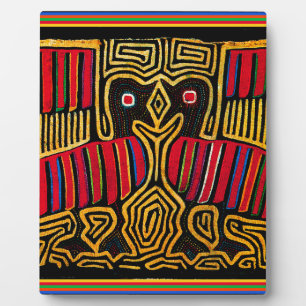 Cuna Indian Mola Duck Design Plaque