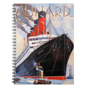 CUNARD OCEAN LINER AQUITANIA NOTEBOOK