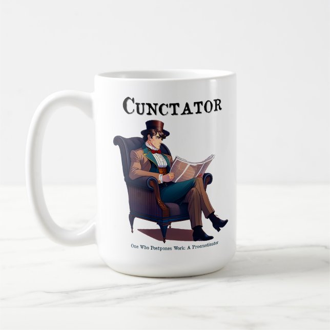 Cunctator - Procrastinator's Coffee Mug (Left)