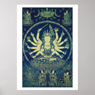 Cundi Avalokitasvara Ming Dynasty Poster