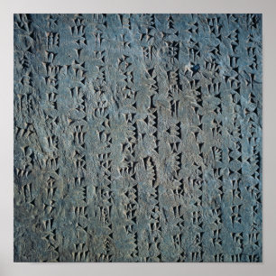 Cuneiform script poster