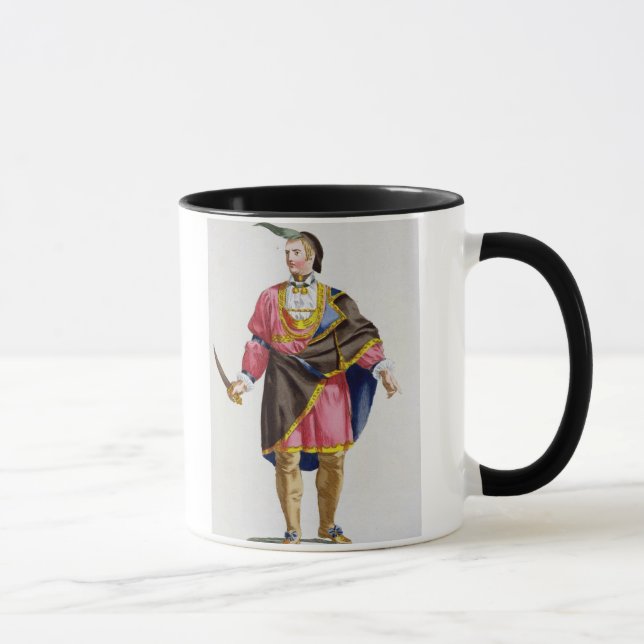 Cunne Shote, Chief of the Cherokees, 1780 (coloure Mug (Right)