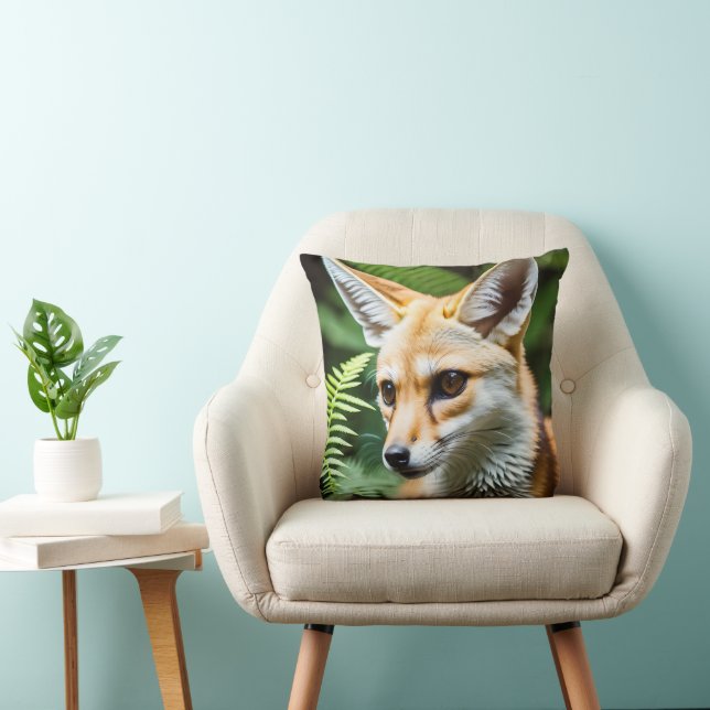 Cunning Fennec Fox, Cushion (Chair)
