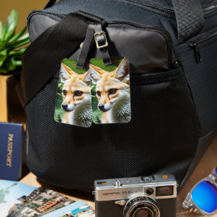 Cunning Fennec Fox, Luggage Tag