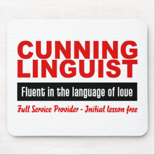 Cunning Linguist custom mousepad