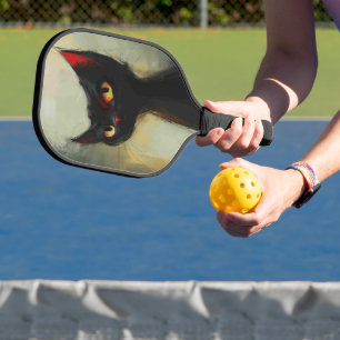 Cunning Pickleball Cat  Paddle