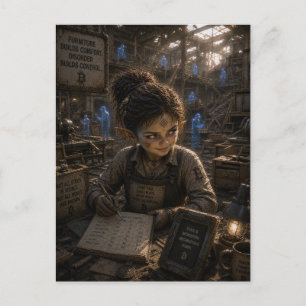 Cunning / Warehouse Clerk / Furniture Factory Postcard