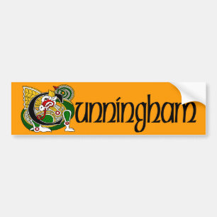 Cunningham Celtic Dragon Bumper Sticker