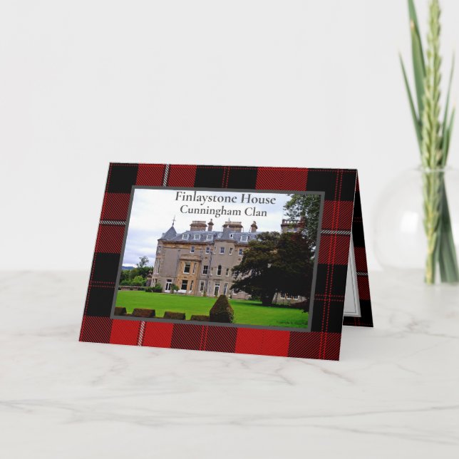 Cunningham Clan Scottish Home Folded Greeting Card (Front)