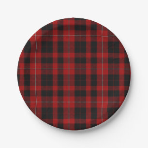 Cunningham Clan Tartan Plaid Paper Plate