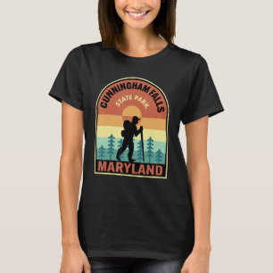 Cunningham Falls State Park Maryland Retro Hiking T-Shirt