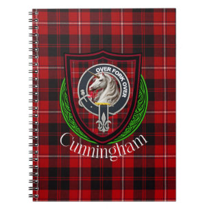 Cunningham Scottish Clan Tartan & Crest Notebook