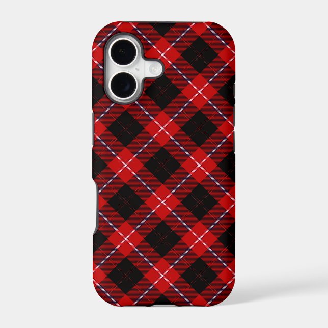 Cunningham Tartan Red Black Plaid (Back)