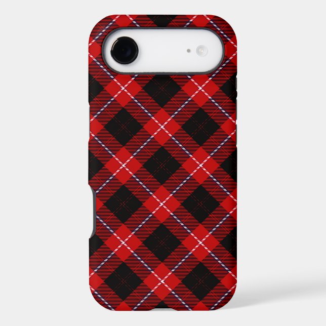 Cunningham Tartan Red Black Plaid (Back)