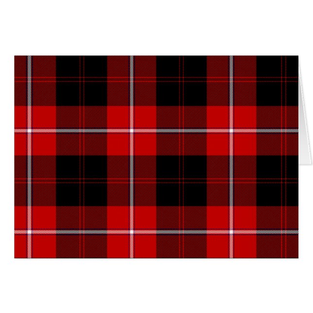 Cunningham Tartan Red Black Plaid (Front Horizontal)