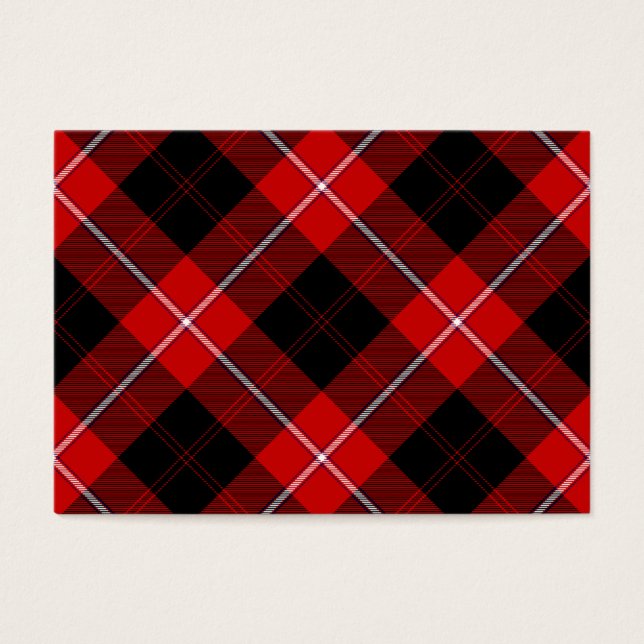 Cunningham Tartan Red Black Plaid (Front)