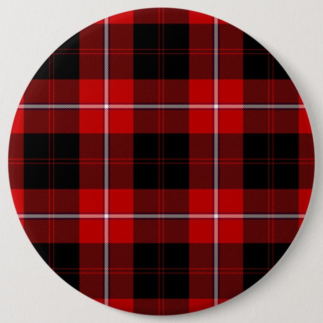 Cunningham Tartan Red Black Plaid 6 Cm Round Badge (Front)