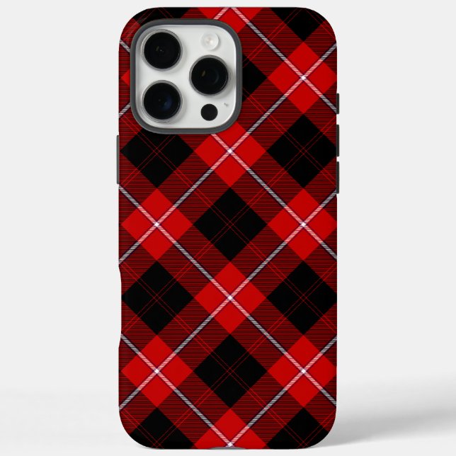 Cunningham Tartan Red Black Plaid Case-Mate iPhone Case (Back)