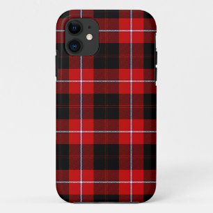 Cunningham Tartan Red Black Plaid iPhone 11 Case