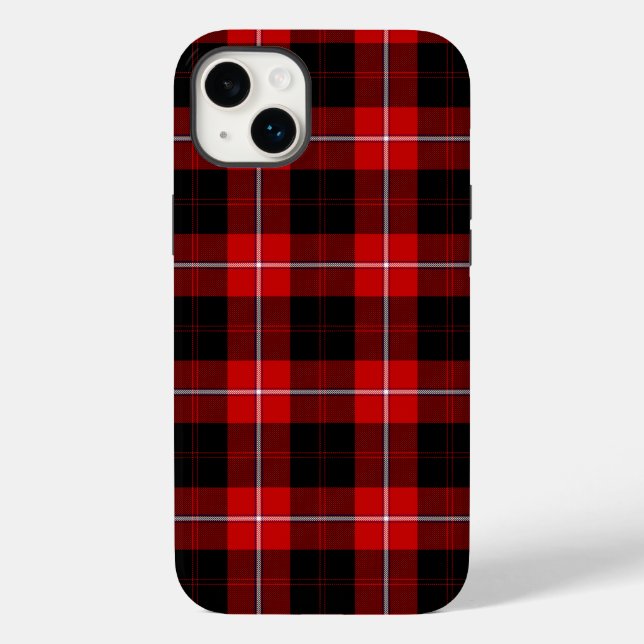 Cunningham Tartan Red Black Plaid Case-Mate iPhone Case (Back)