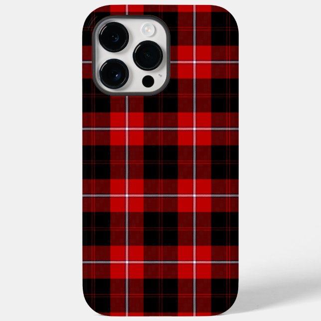 Cunningham Tartan Red Black Plaid Case-Mate iPhone Case (Back)