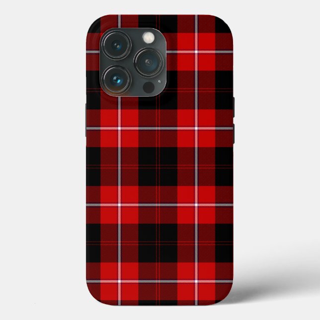 Cunningham Tartan Red Black Plaid Case-Mate iPhone Case (Back)