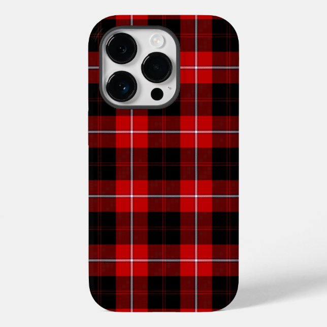 Cunningham Tartan Red Black Plaid Case-Mate iPhone Case (Back)