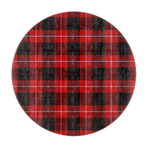 Cunningham Tartan Red Black Plaid Cutting Board