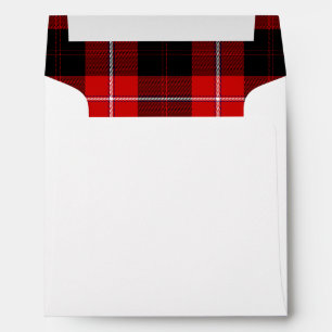 Cunningham Tartan Red Black Plaid Envelopes