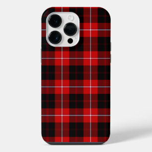 Cunningham Tartan Red Black Plaid iPhone 14 Pro Max Case