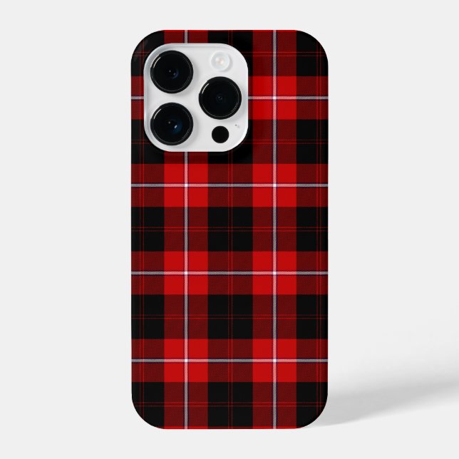 Cunningham Tartan Red Black Plaid iPhone Case (Back)