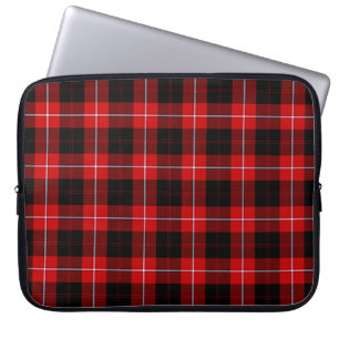 Cunningham Tartan Red Black Plaid Laptop Sleeve