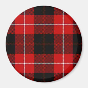 Cunningham Tartan Red Black Plaid Magnet