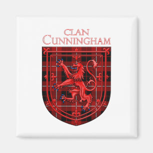 Cunningham Tartan Scottish Plaid Lion Rampant Magnet