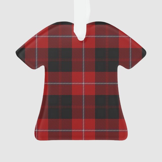 Cunningham Tartan T-shirt Ornament (Front)