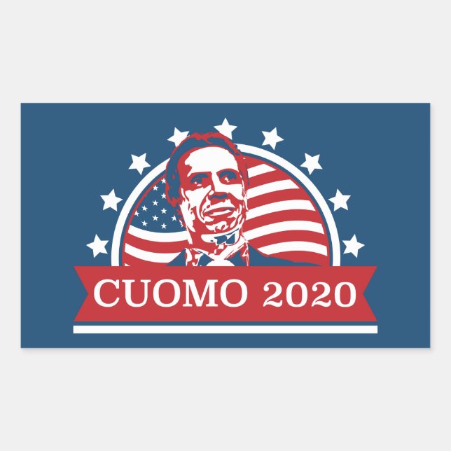 Cuomo 2020 | Vote for President Rectangular Sticker (Front)