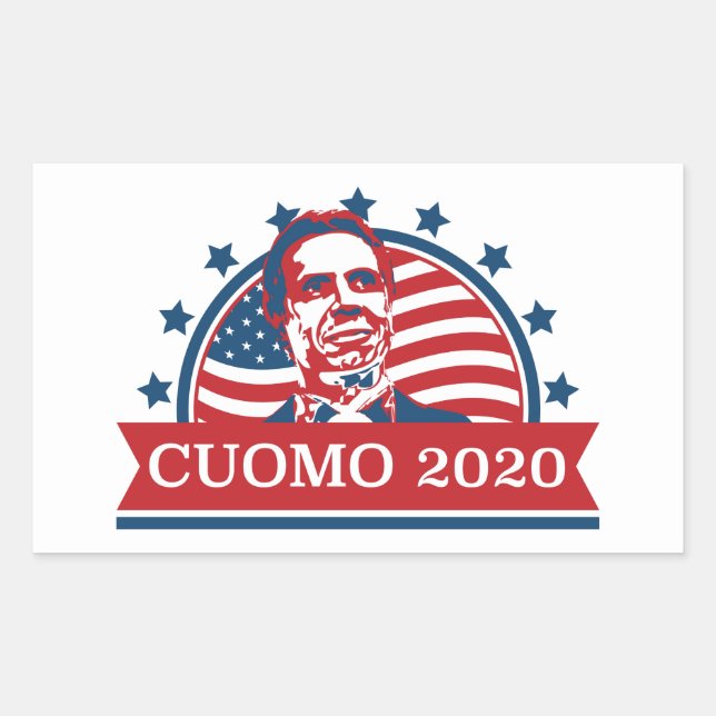 Cuomo 2020 | Vote for President Rectangular Sticker (Front)